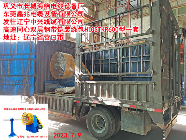 高速同心双层钢带铠装绕包机GSTKR600型一套
