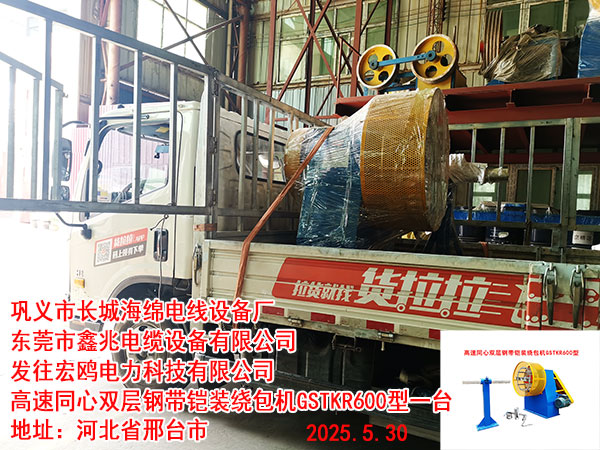 往宏鸥电力科技有限公司高速同心双层钢带铠装绕包机GSTKR600型一台