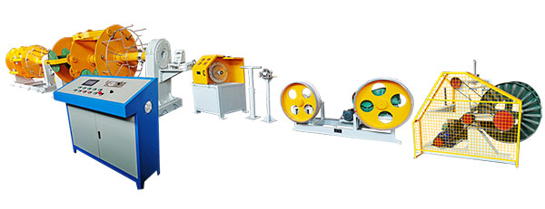 PLC变频控制笼绞高速绕包机LJ500-6+630-6+CZR400型