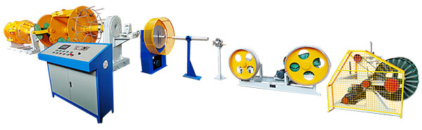 PLC变频控制笼绞高速绕包机LJ500-6+630-6+GRB400型