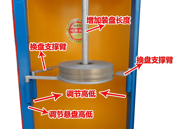 绕包机悬臂式换盘装置
