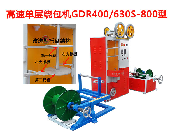 高速单层绕包机GDR400-630S-800型