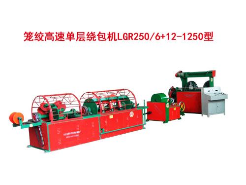 笼绞高速单层绕包机LGR250/6+12-1250型