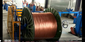 高速铝铜线合股机GLTH500型生产现场