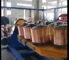 安装在天环线缆集团有限公司高速铝铜线合股机GLTH500型