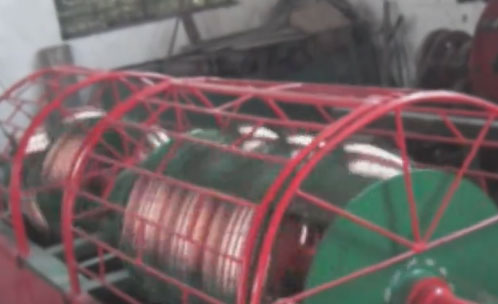 笼绞高速绕包机LJGR250-6+12型生产现场
