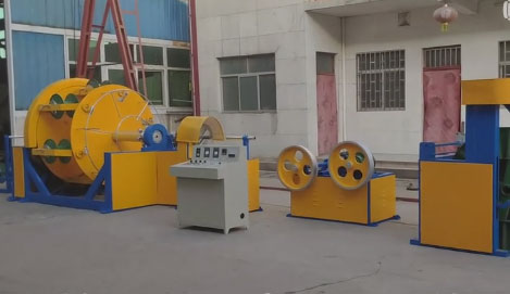 笼绞机LJ500-1+6GR试机现场