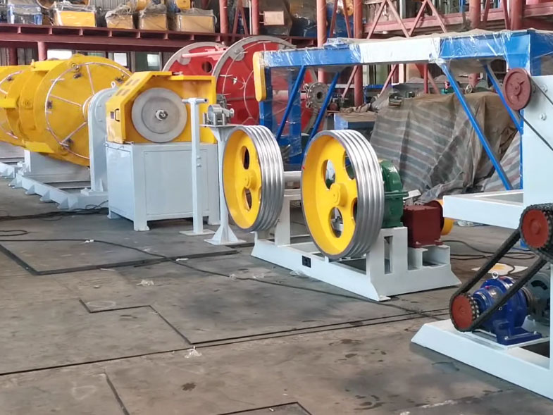  PLC变频控制笼绞高速绕包机LJ500-6+630-6+CZR400型